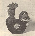 Annie's Attic Chicken Crow-Chet: Brewster Doorstop