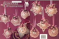 Annie's Attic Crocheted Rosebud Ornaments