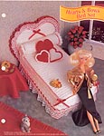 Annies Fashion Doll Crochet Club: Hearts & Bows Bed Set
