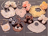 Annie's Attic Booties & Bibs