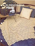 Annie's Crochet Quilt and Afghan Club Six Pointed Star Throw