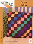 Annie's Scrap Crochet Club Entrelac Pillow