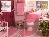 Annie's Attic Crochet Ribbons & Bows Bath Set