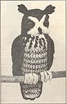 Annie's Attic Birds of a Feather: Great Horned Owl, original black and white version