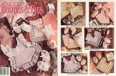 Annie's Attic Crochet Antique Booties & Bibs