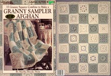 LA 35 Granny Squares Combine to Make A Granny Sampler Afghan