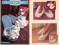 Annie's Attic Classic Crochet Slippers