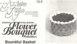 Annie's Attic Flower Bouquet Pot Holders: Bountiful Basket