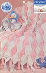 Lion Brand Wavy Baby Crochet Afghan