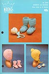 King Patterns No. 2034: Bonnets and Bootees