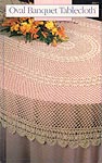 Annie's Attic Oval Banquet Tablecloth