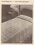Nat'l Needlecraft Bureau Leaflet No. 6136: Bedspread On the Square