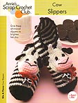 Annie's Scrap Crochet Club: Cow Slippers