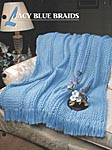 Annie's Crochet Quilt & Afghan Club Lacy Blue Braids
