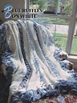 Annie's Crochet Quilt & Afghan Club, Blue Ruffles on White