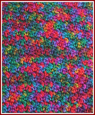 Bright Jewels afghan block