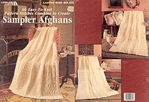 LA 60 Easy- to KNIT Pattern Stitches Combine to Create Sampler Afghans