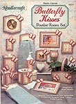 TNS Plastic Canvas Butterfly Kisses Powder Room Set