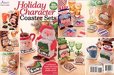 Annie's Plastic Canvas Holiday Character Coaster Sets