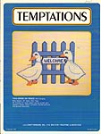 Temptations Plastic Canvas Geese On Fence Wall Hanging