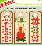 RS Designs Plastic Canvas Three Christmas Doorknobbers