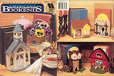 Annie's Attic Plastic Canvas Americana Bookends