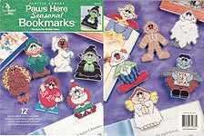 Annie's Attic Plastic Canvas Paws Here Seasonal Bookmarks