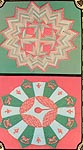 QUILTED Crown Tree Skirt/ Wall or Table Medallion