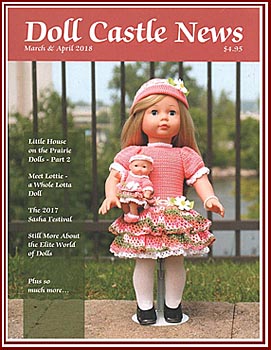 Spring and Blossom on the cover of the March - April 2018 DOLL CASTLE NEWS magazine!